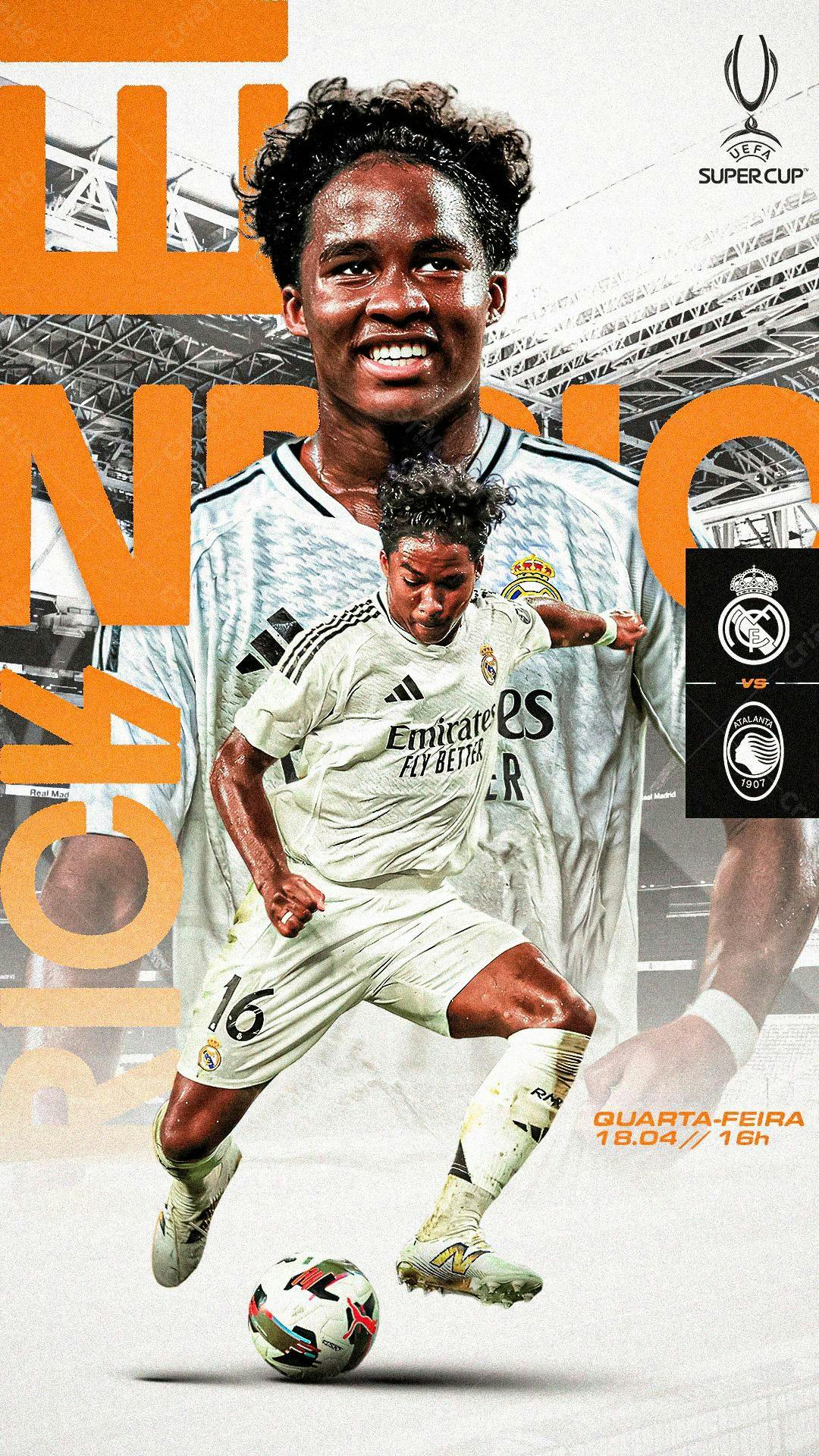 Flyer Supercopa UEFA PSD Editável