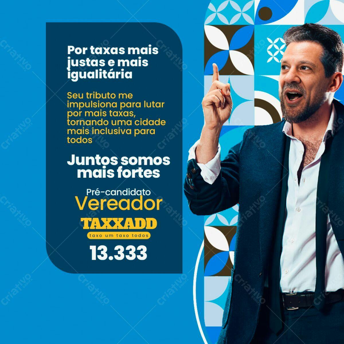 Flyer Campanha Política PSD Editável