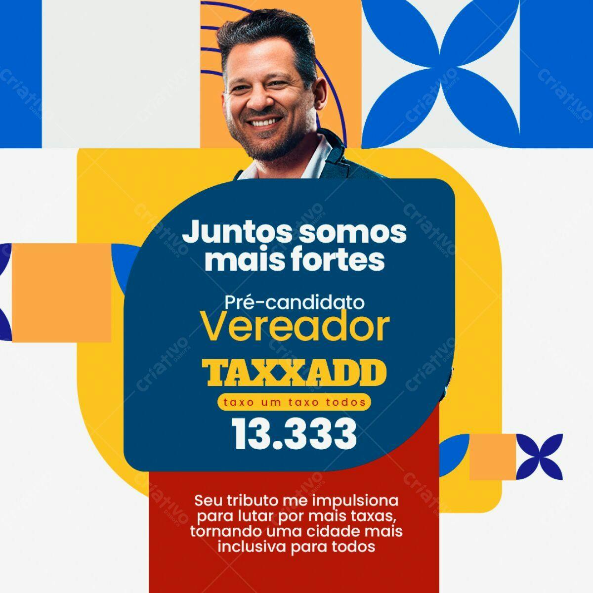 PSD para Campanha Política de Vereador Editável