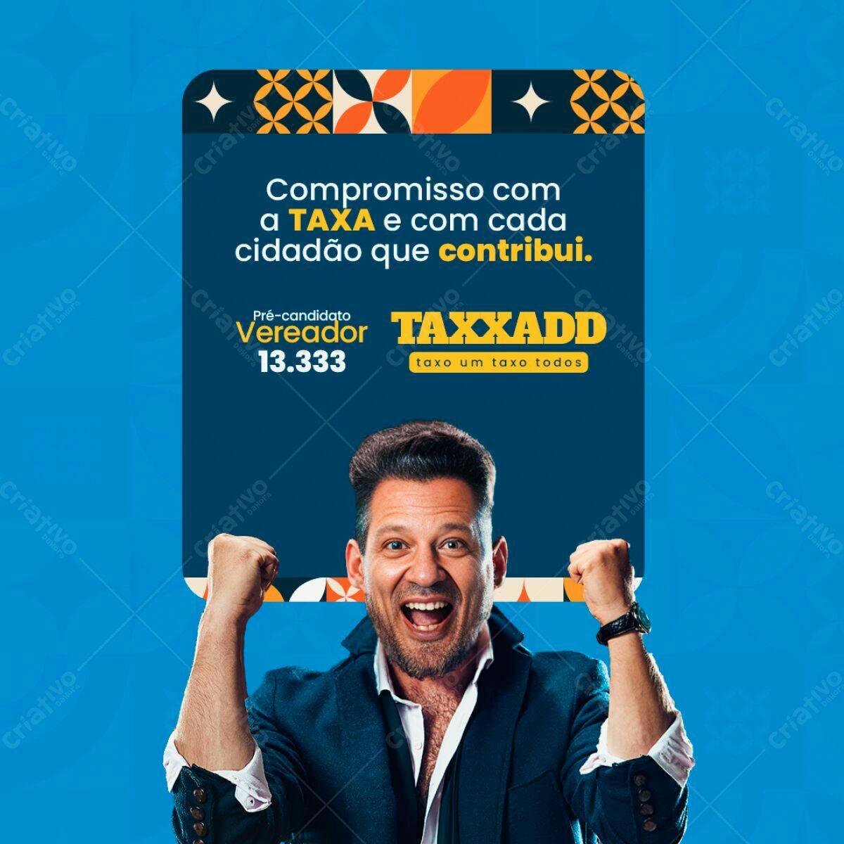 PSD para Campanha Política Vereador PSD Editável
