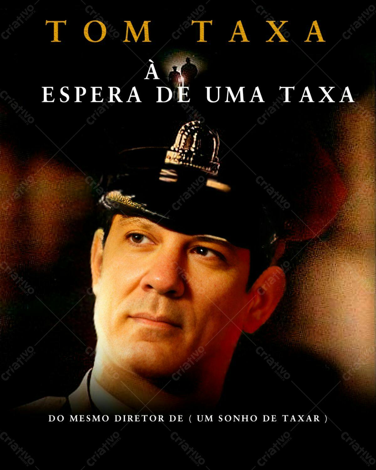 Poster de Filme Tom Taxa à Espera de Uma Taxa PSD Editável