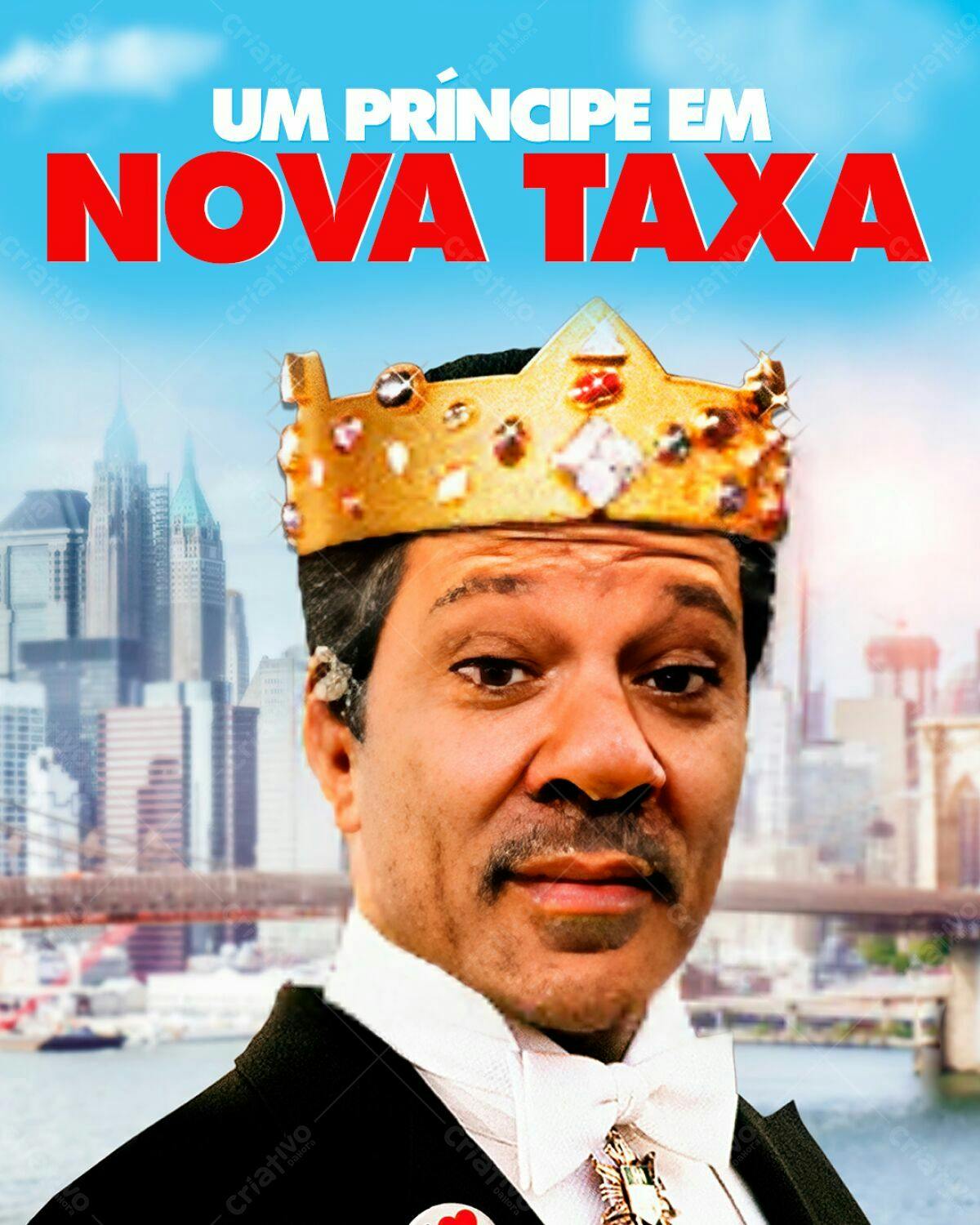 Poster para Filme "Um Príncipe em Nova Taxa" PSD Editável