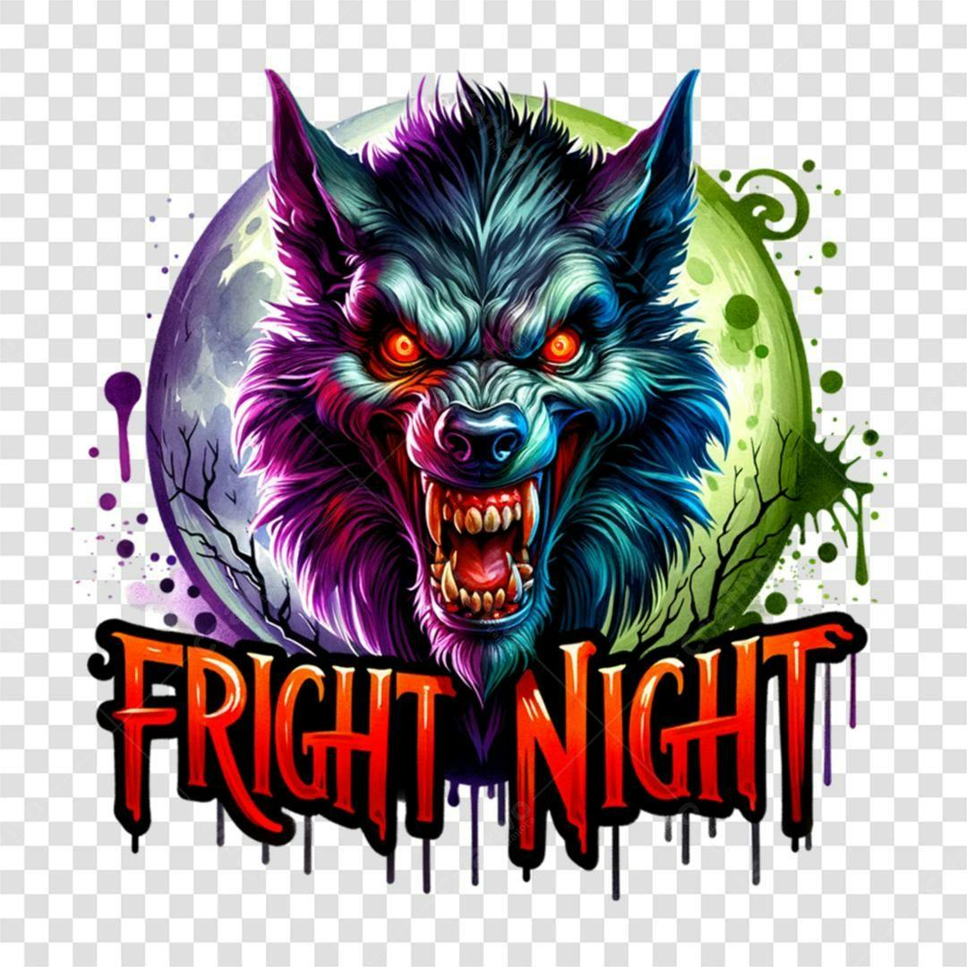 Icone Halloween Lobisomem PNG com fundo transparente