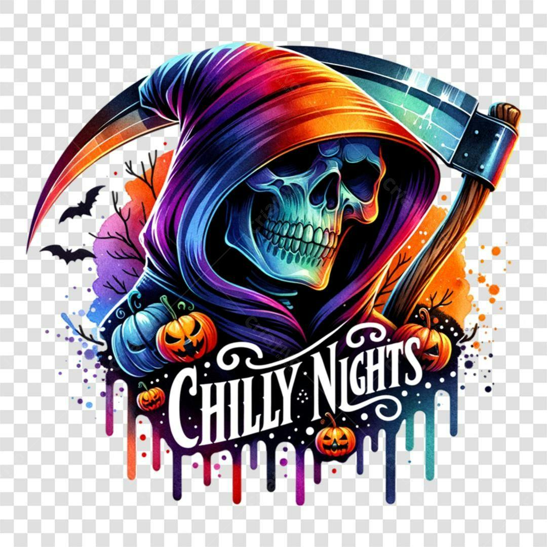 Icone Halloween Caveira com Fundo Transparente PNG