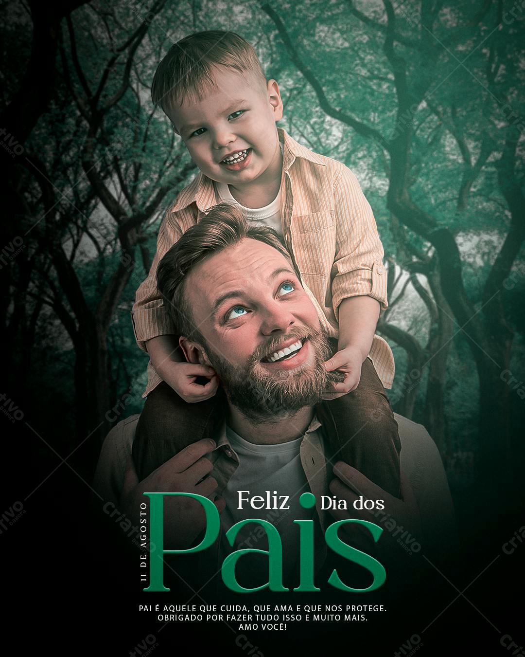 Post para Dia dos Pais PSD Editável