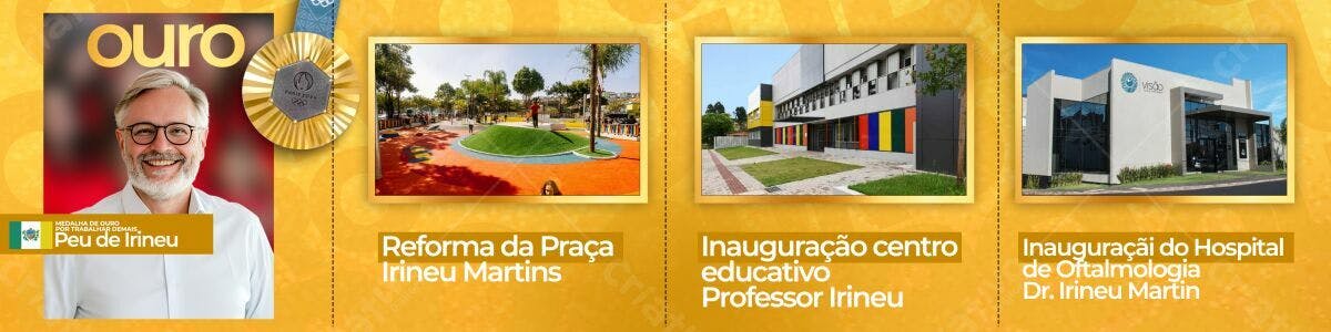 Banner Inauguração Obras PSD Editável