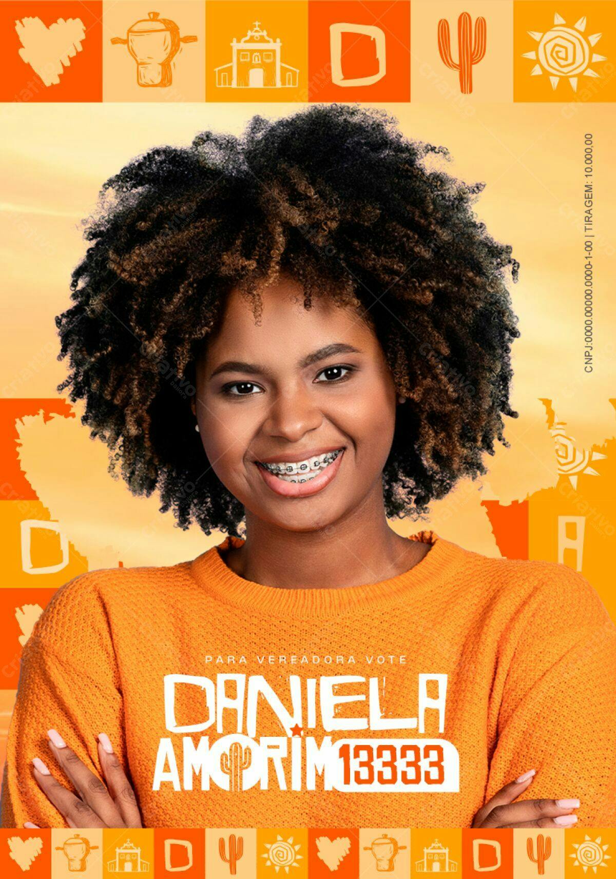 Flyer PSD para Campanha Política PSD Editável