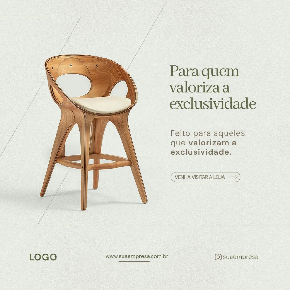 Banner para Móveis de Luxo PSD Editável