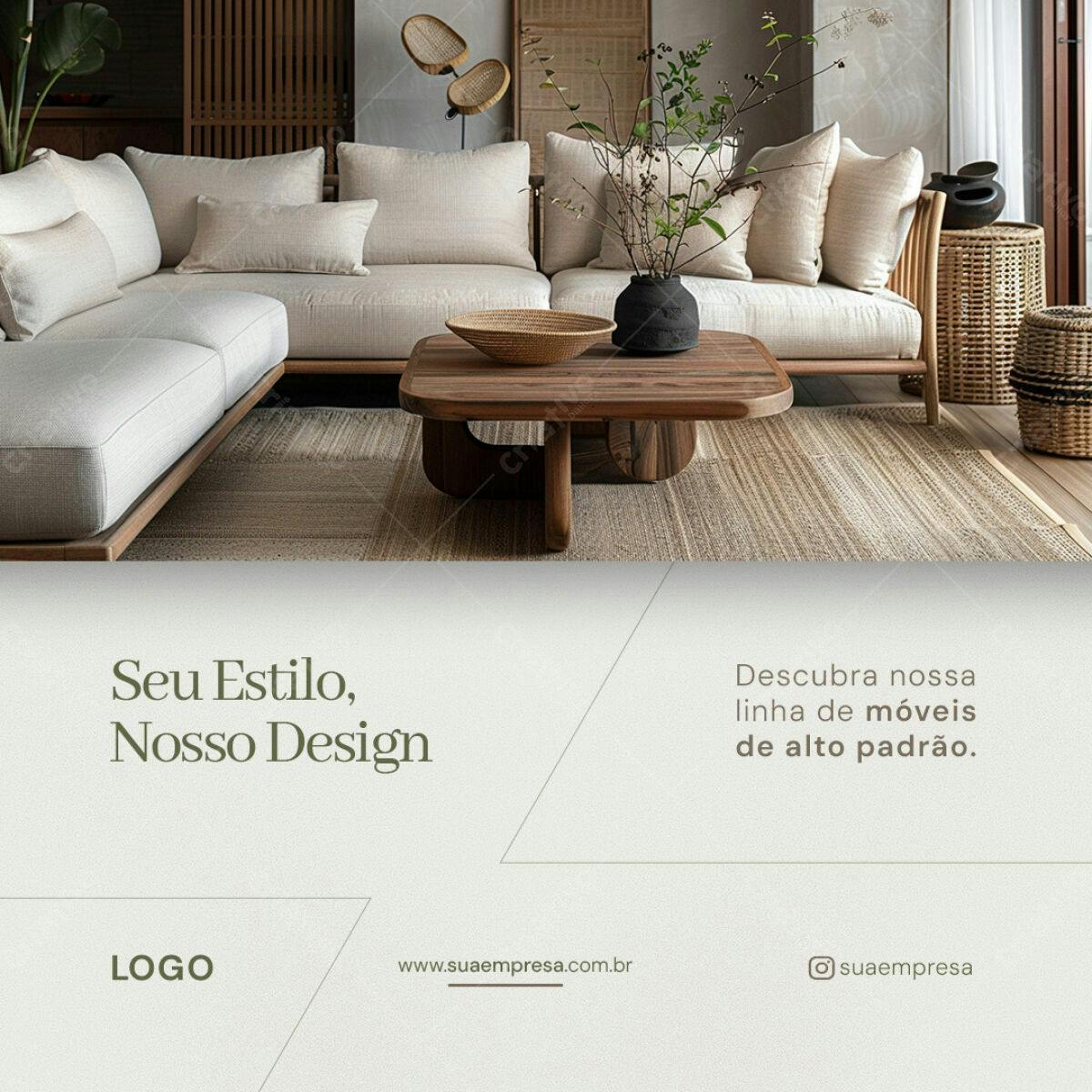 Banner para Móveis de Alto Padrão PSD Editável