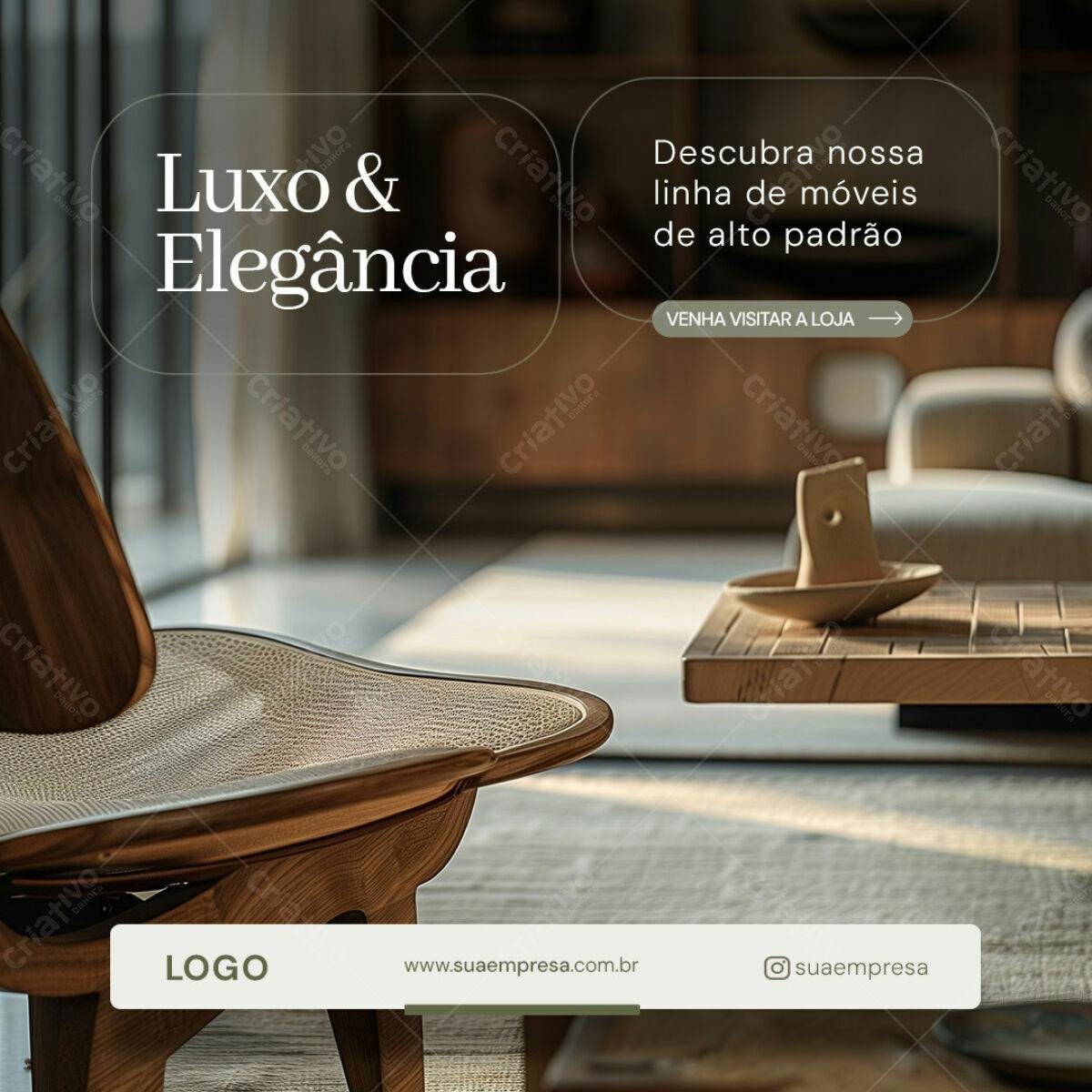Post para Móveis de Luxo PSD Editável