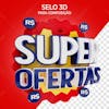 Selo 3d super ofertas