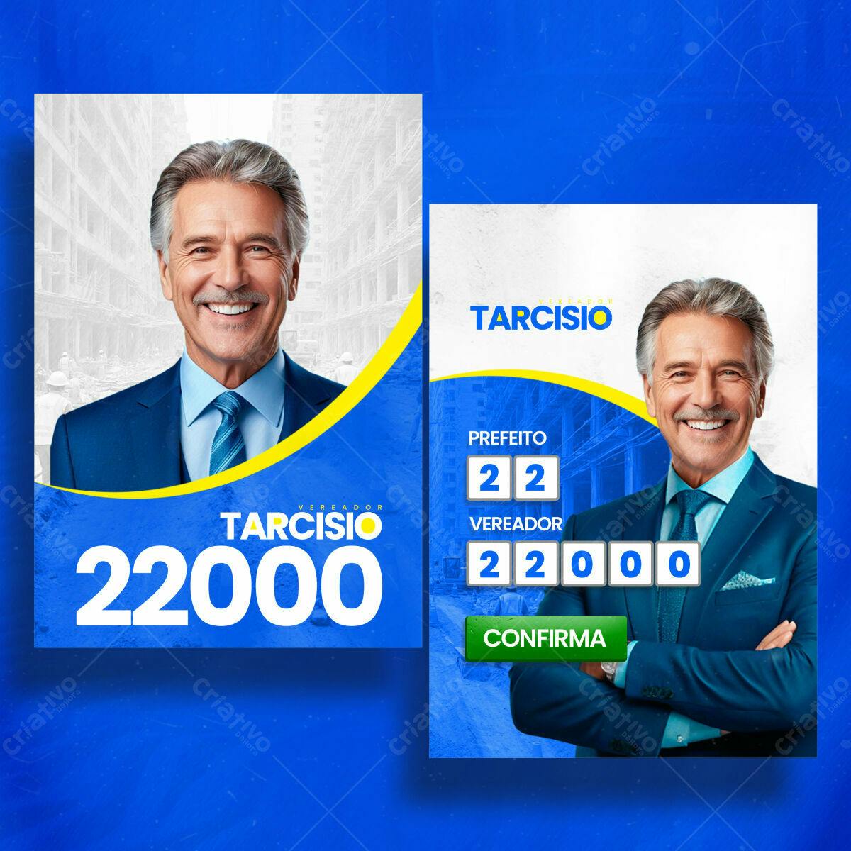 Material de Campanha Política PSD Editável