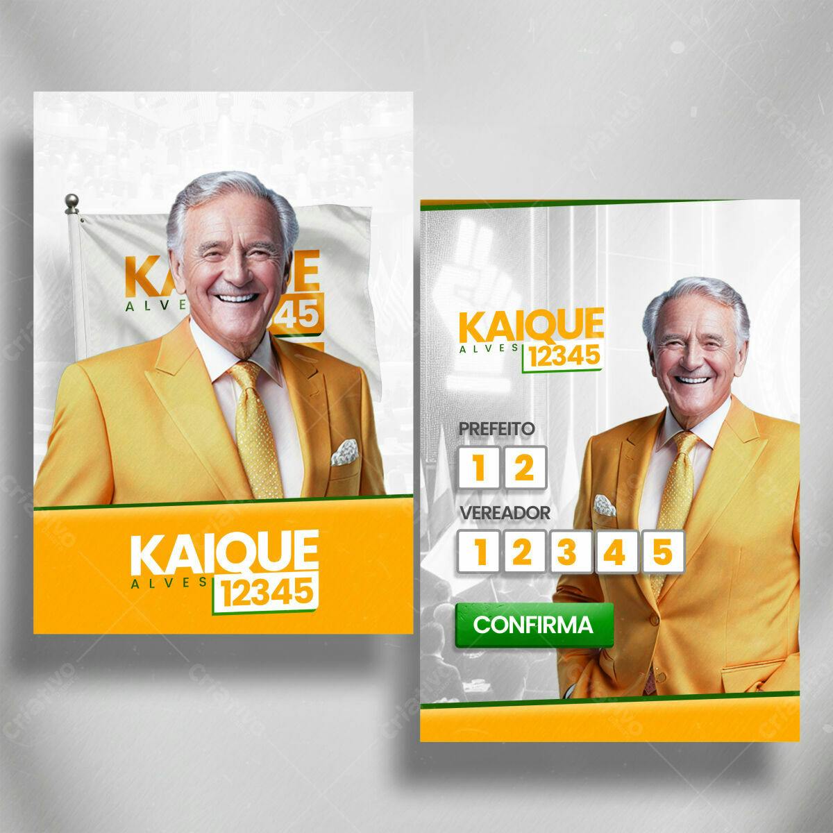 Flyer de Campanha Política PSD Editável
