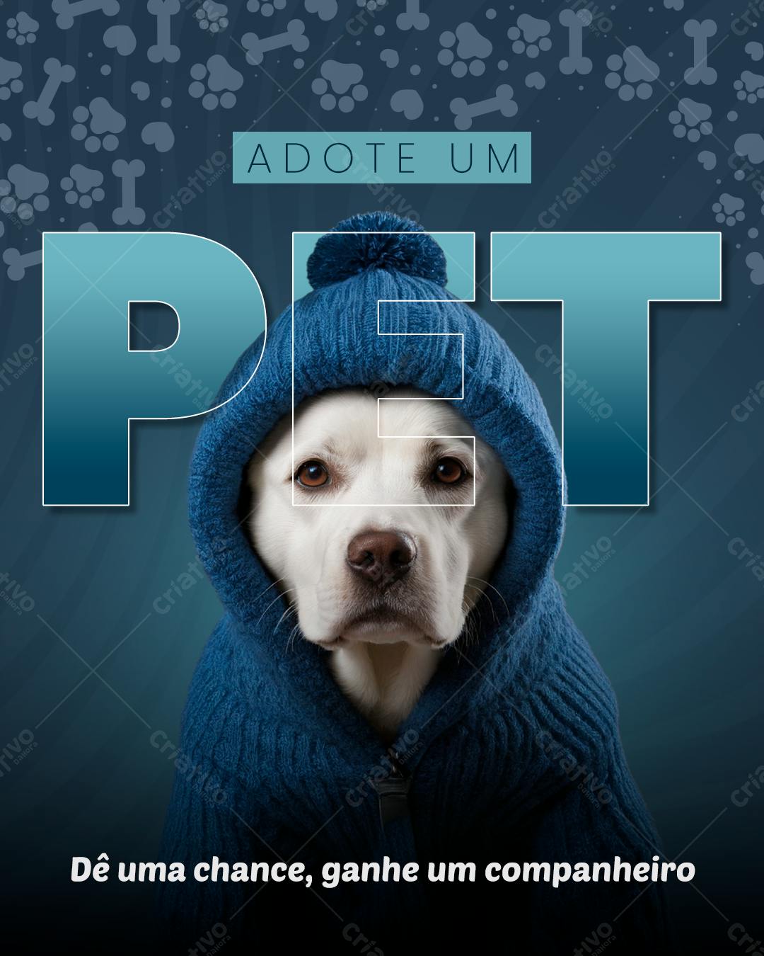 Poster Adoção Pet PSD Editável