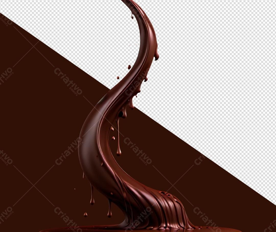 Icone de Chocolate derretido PNG com fundo transparente