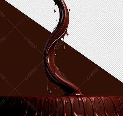 Calda De Chocolate Escorrendo