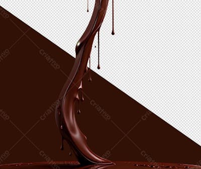Calda De Chocolate Escorrendo