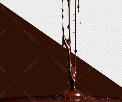 Calda De Chocolate Escorrendo