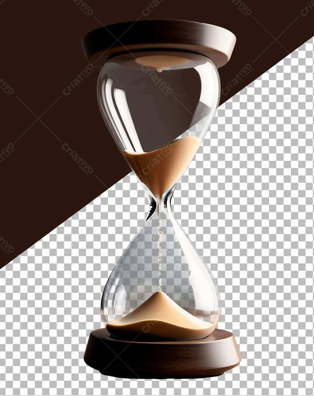 Icone Ampulheta Tempo PNG com fundo transparente