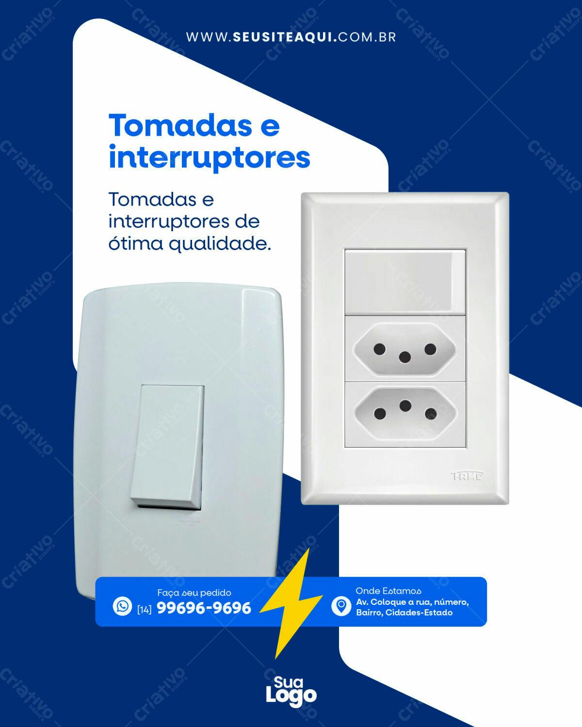 Flyer para Loja de Materiais Elétricos PSD Editável