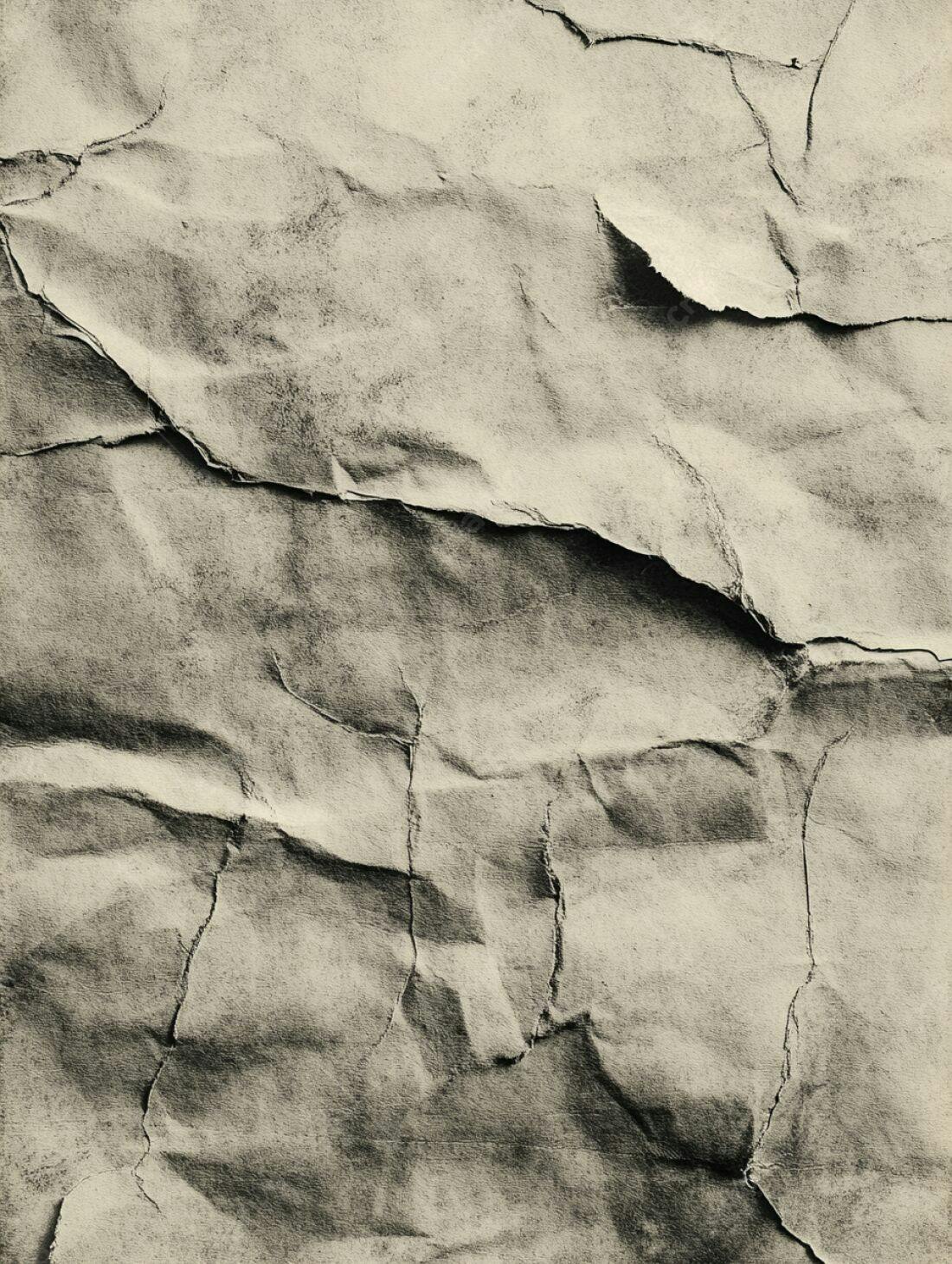Textura de Papel Amassado em Tons de Cinza