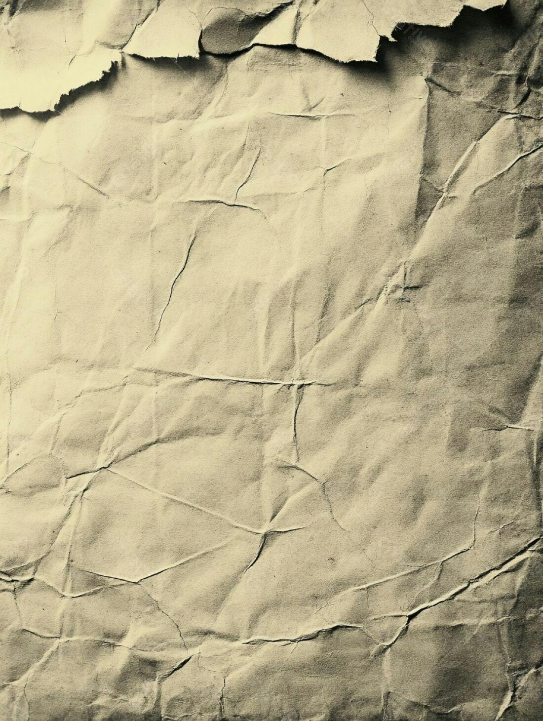 Papel amassado textura bege