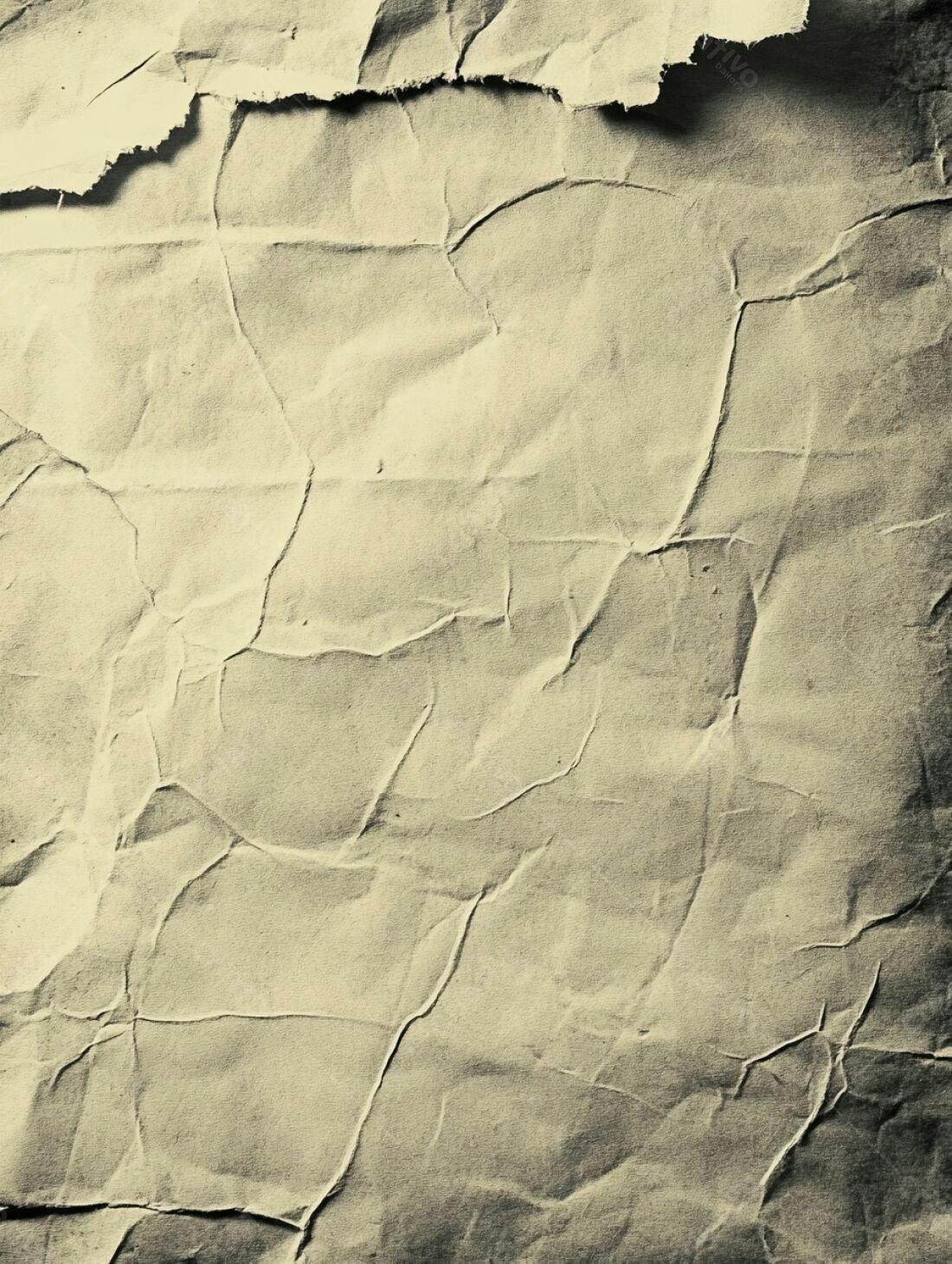 Papel amassado textura vintage bege