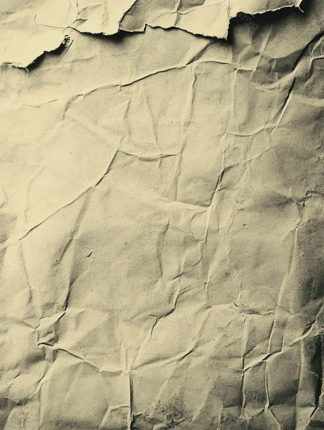 Papel amassado textura vintage bege