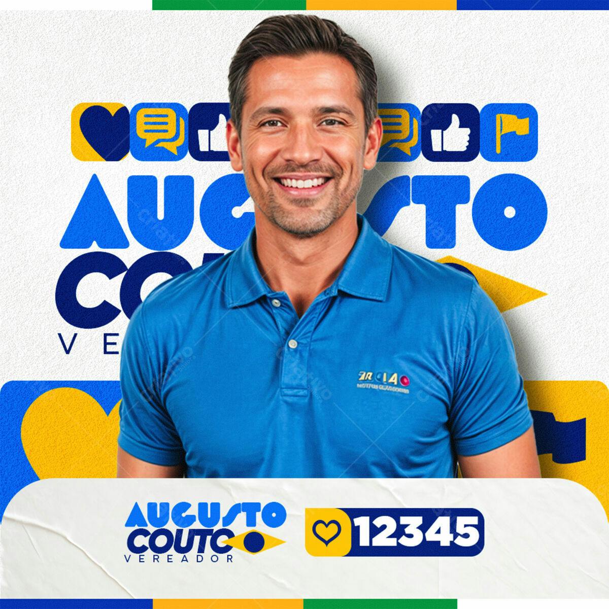 PSD para Campanha Política Eleitoral PSD Editável