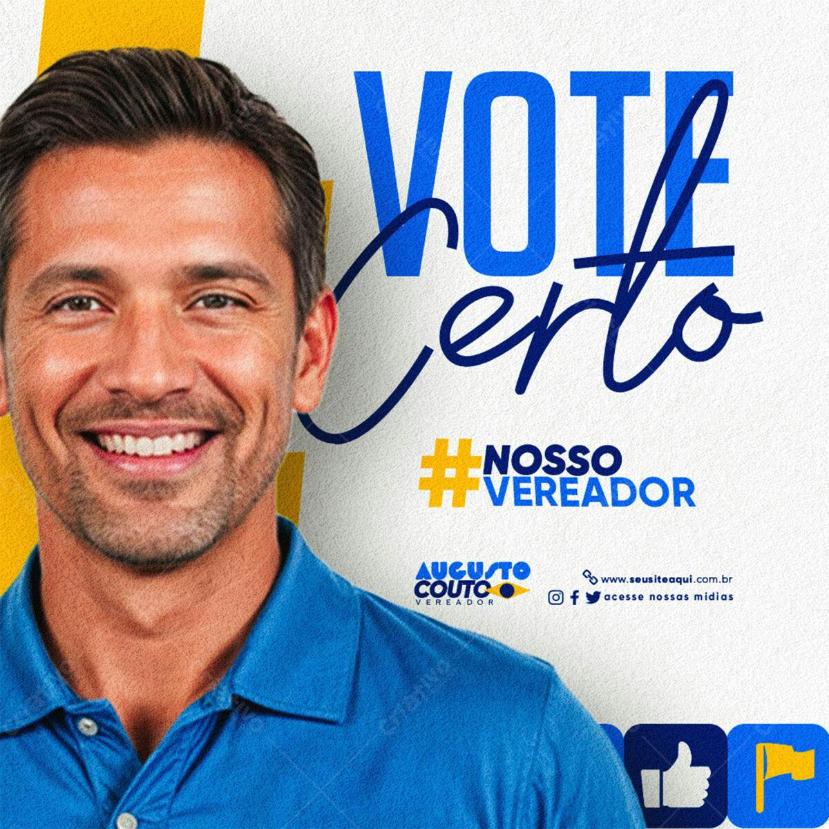 PSD para Campanha Política Eleições PSD Editável