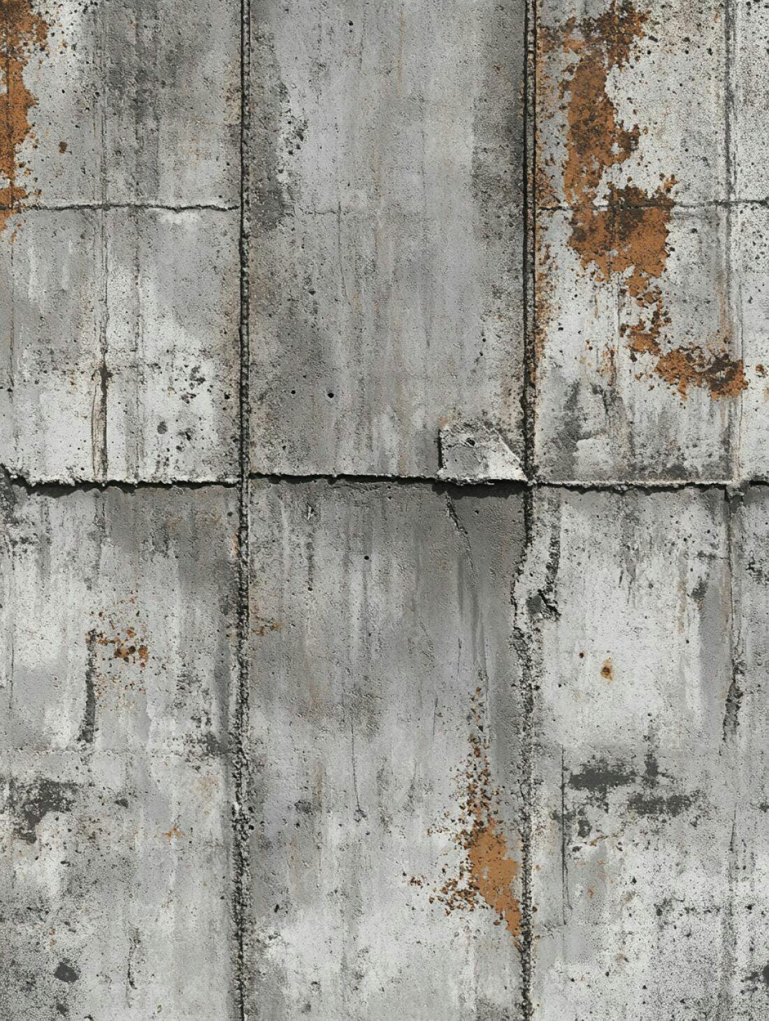 Textura de Parede de Concreto Cinza e Amarelado