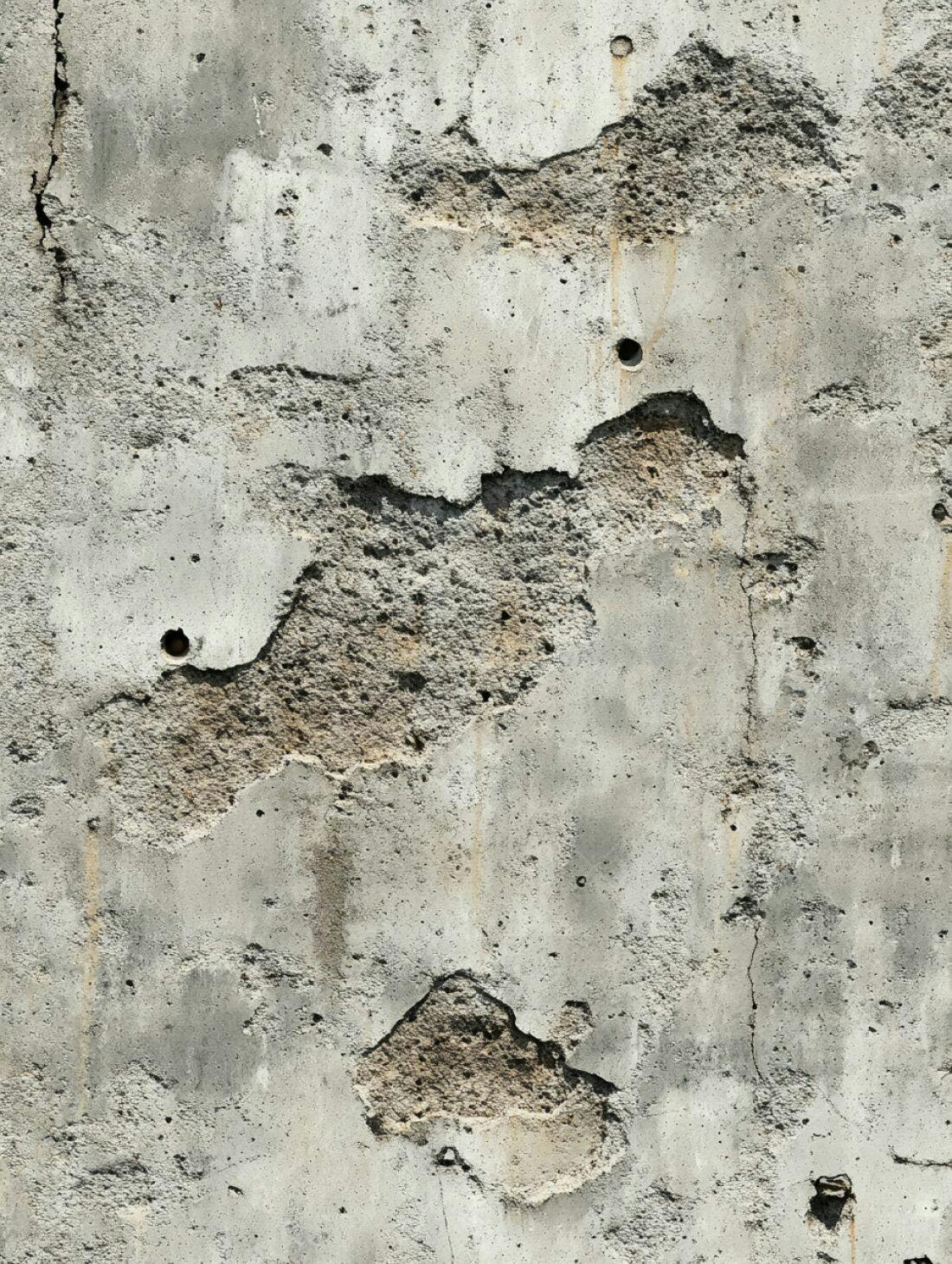 Parede de concreto desgastada com texturas e falhas