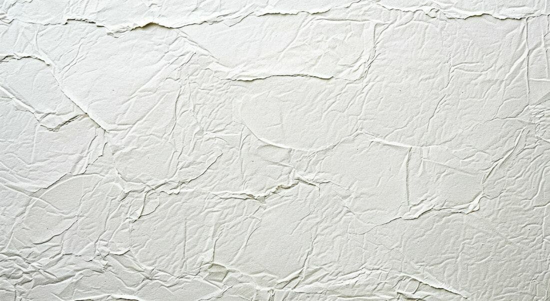 Textura de Papel Amassado Branco