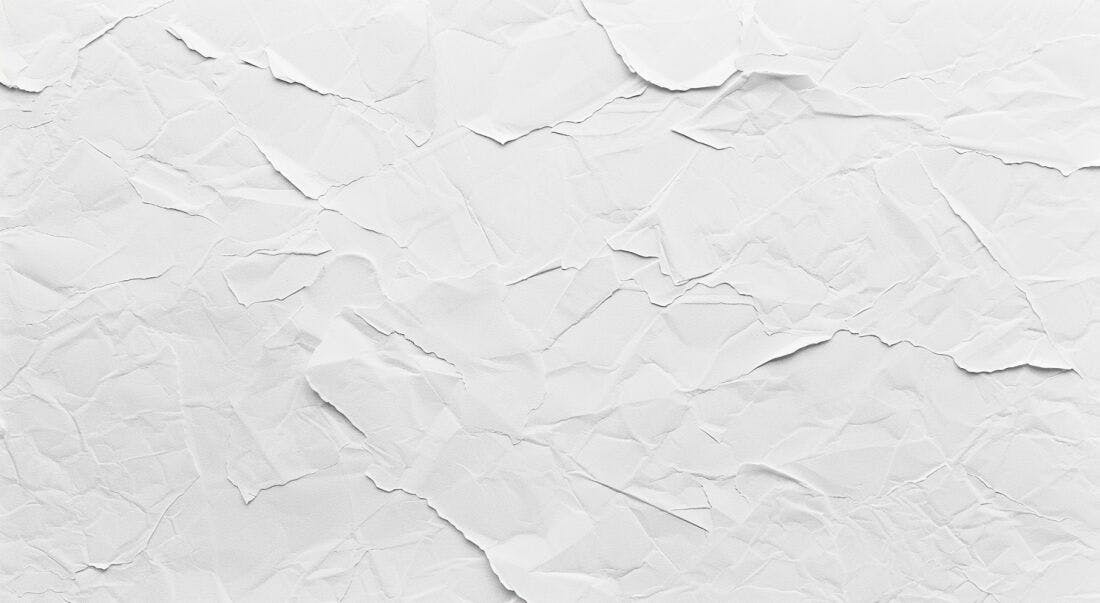 Textura de Papel Amassado Branco