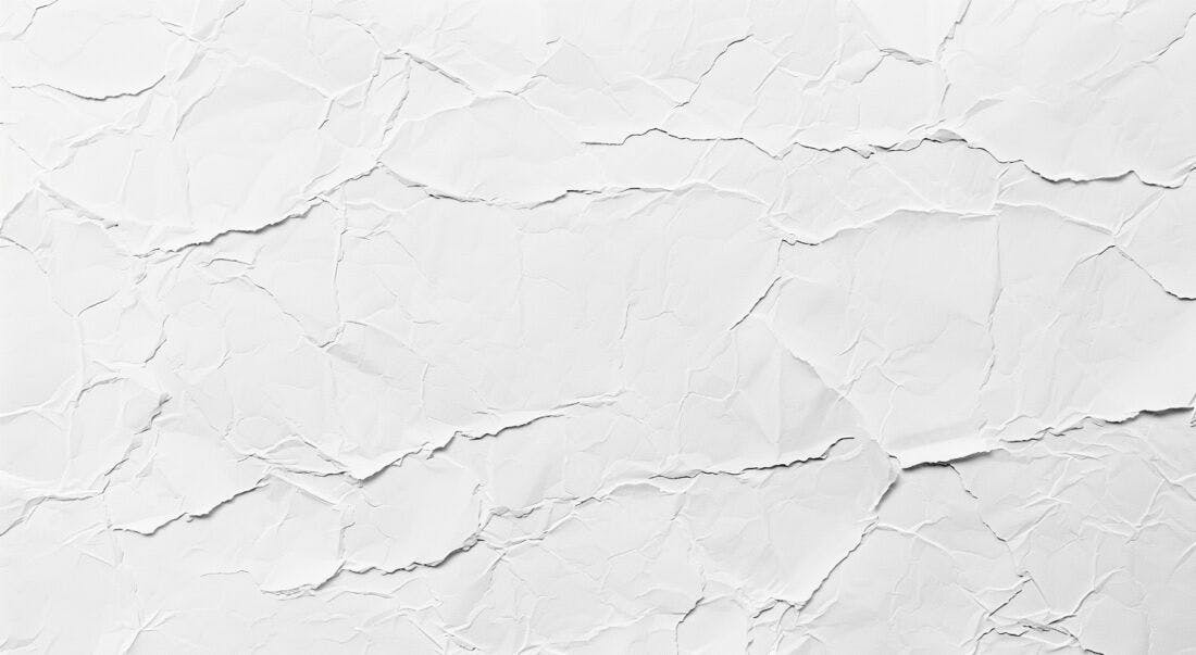 Textura de Papel Amassado Branco