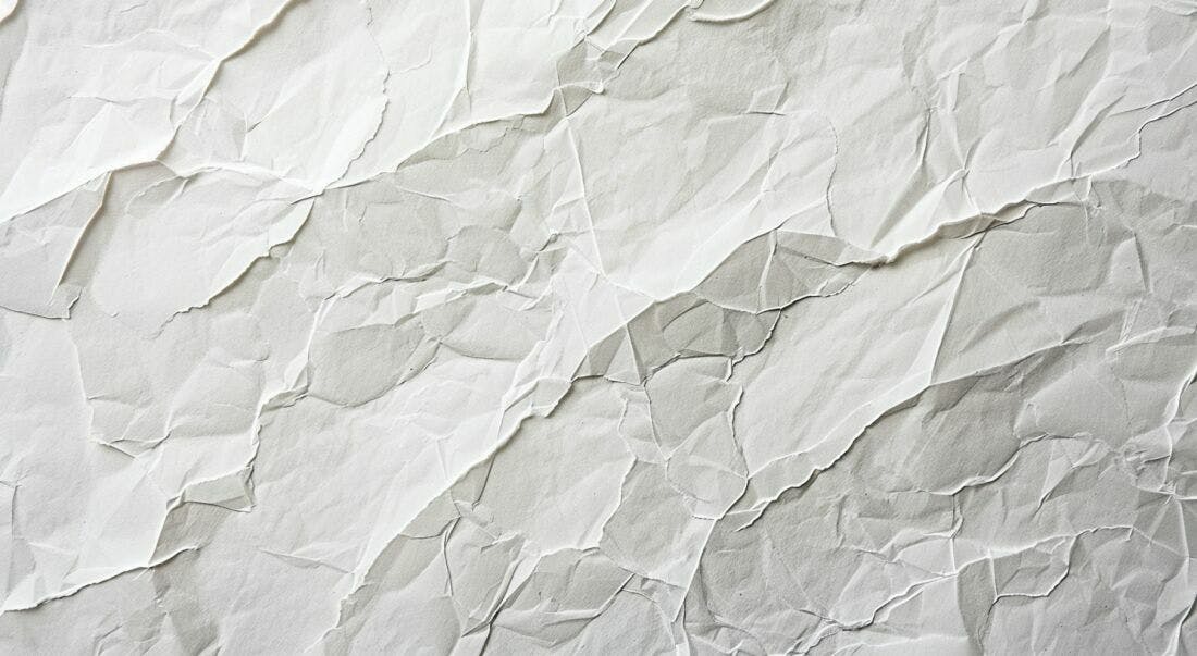 Textura de Papel Amassado Cinza e Branco