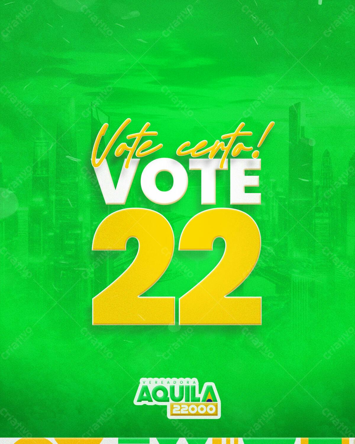 Flyer Eleições Vereadora PSD Editável