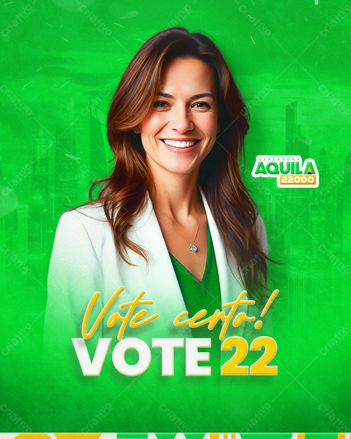 Flyer Eleições Vereadora PSD Editável
