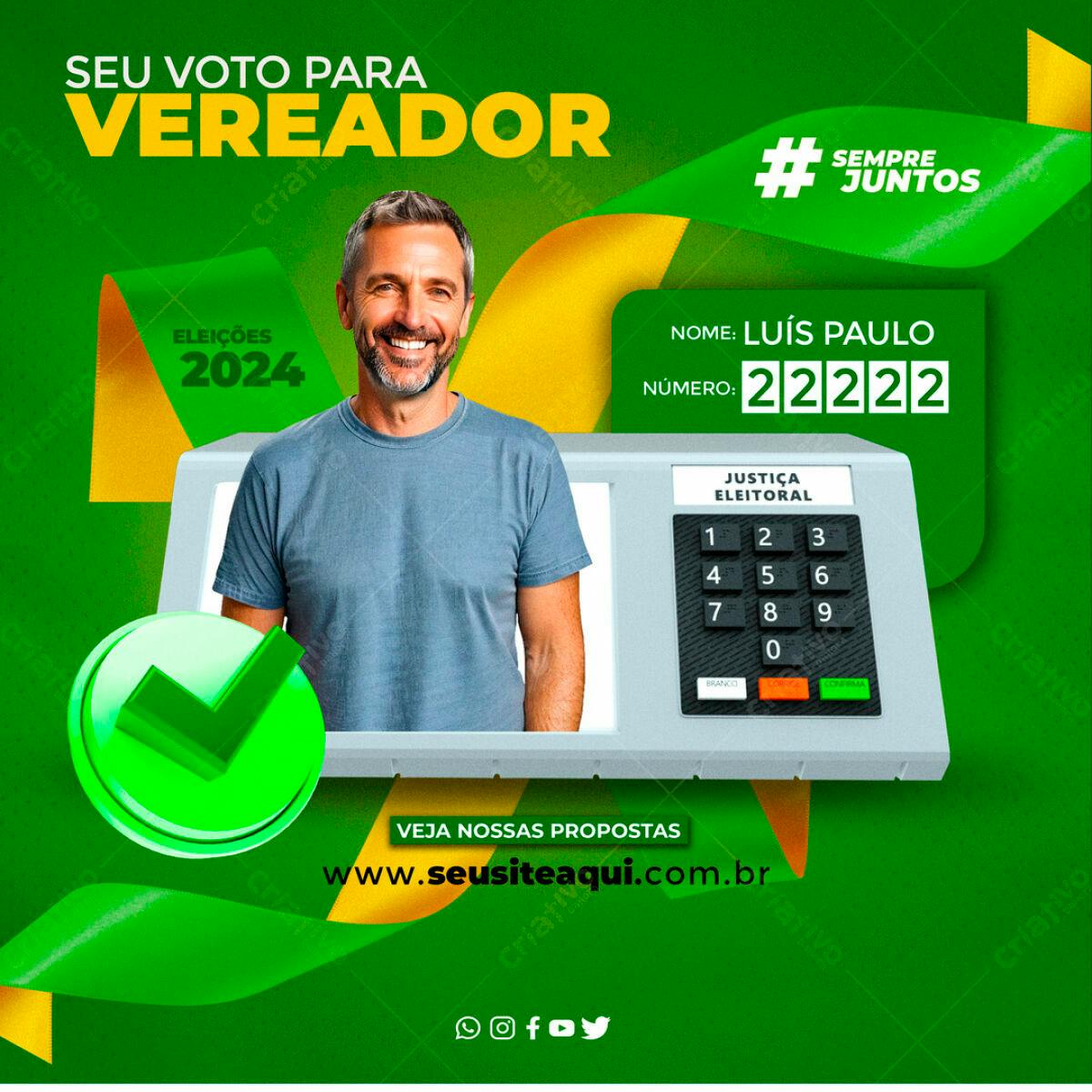 Post para Eleições 2024 PSD Editável