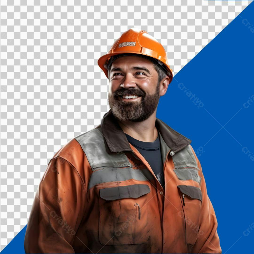 Icone Trabalhador da Construção PNG com fundo transparente