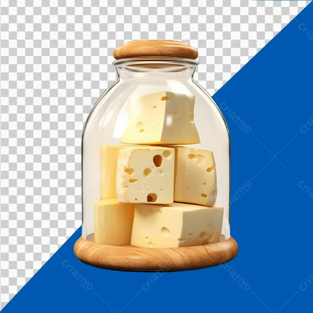 Icone Queijo em Pote PNG com fundo transparente