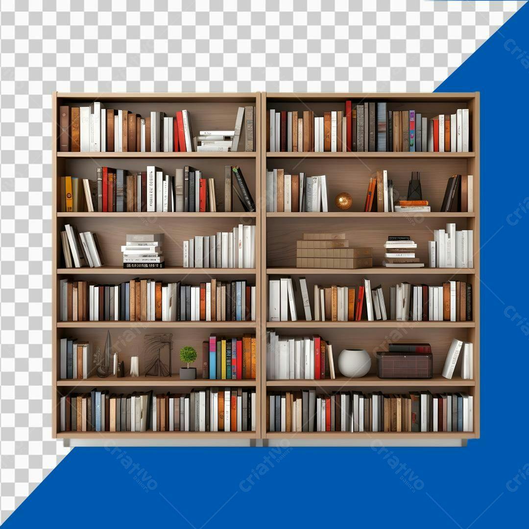 Icone Estante Livros PNG com fundo transparente
