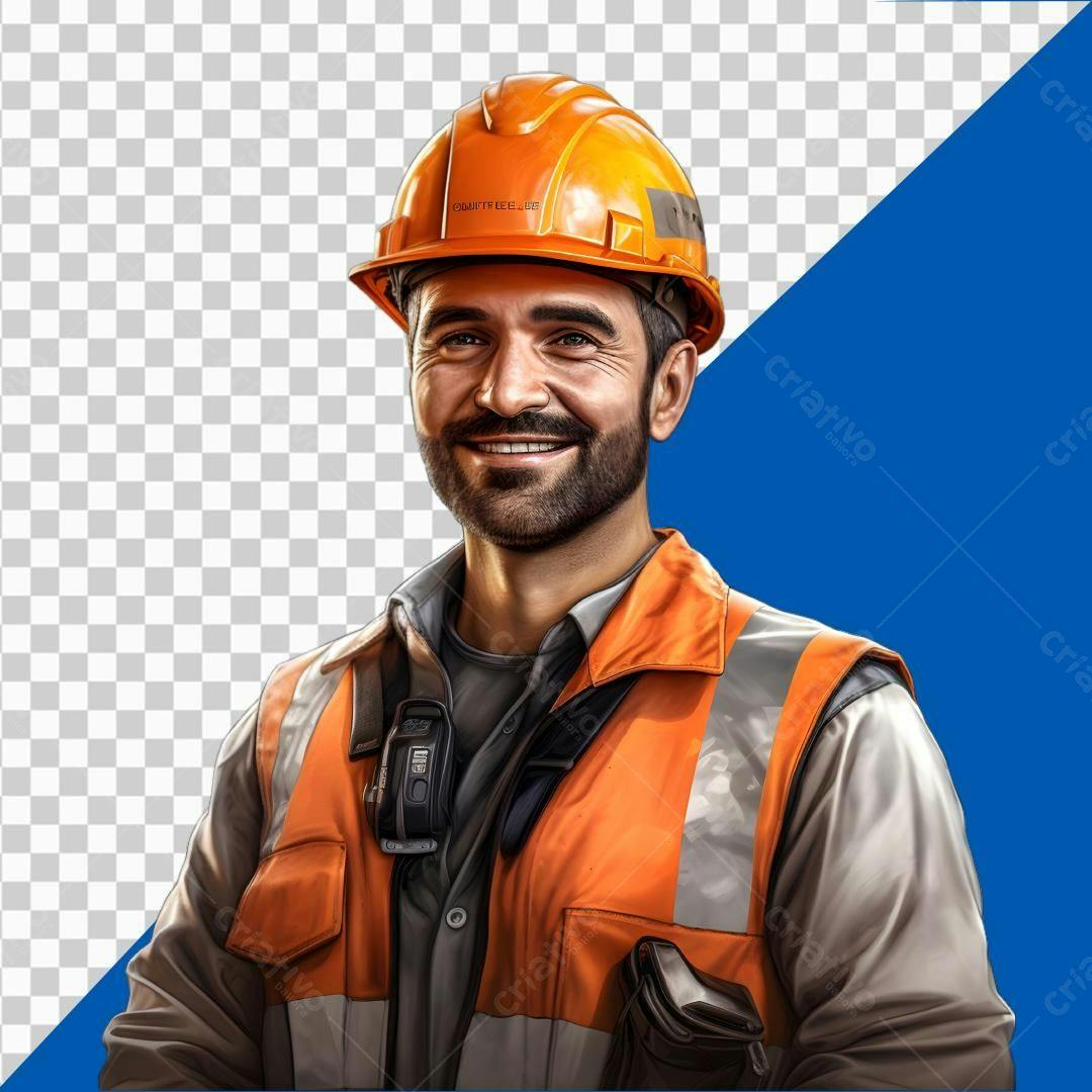 Icone Trabalhador da Construção PNG com fundo transparente