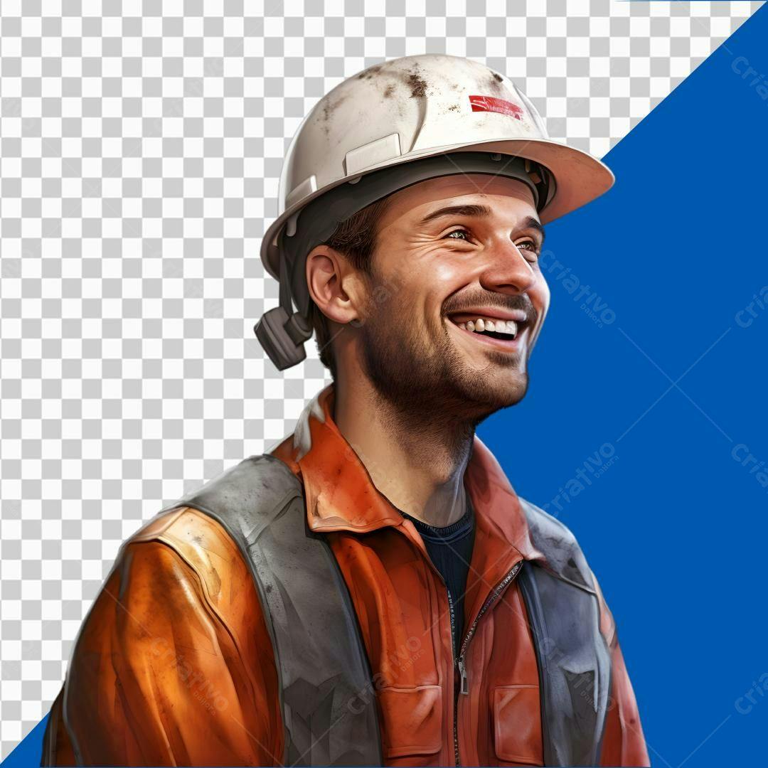Icone Trabalhador Feliz PNG com fundo transparente
