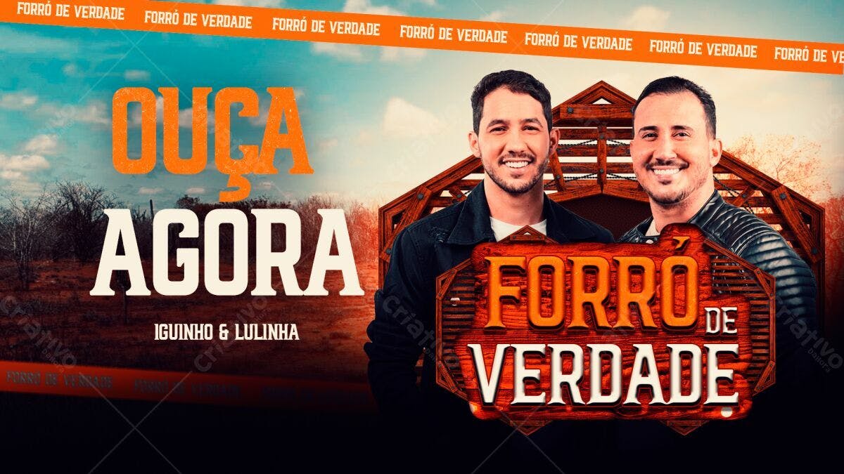 Flyer Forró de Verdade PSD Editável