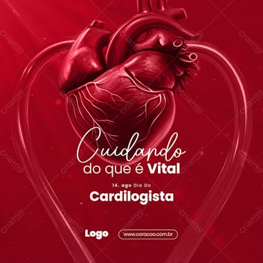 Social media cardiologista cuidando da vida