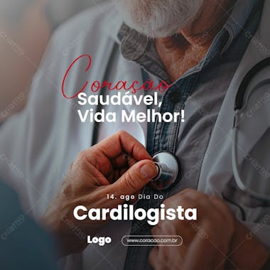 Social media cardiologista coração saudavel