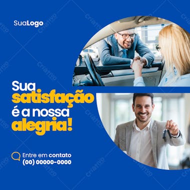 Automotivo concessionária social media templates psd feed