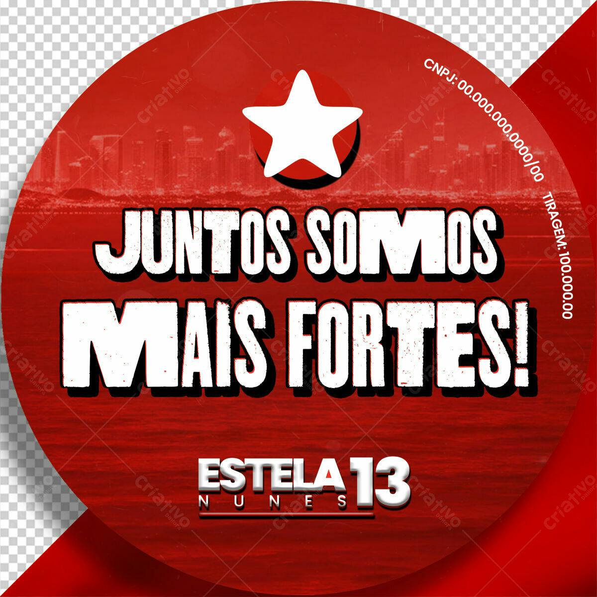 Circular PSD para Campanha Motivacional PSD Editável