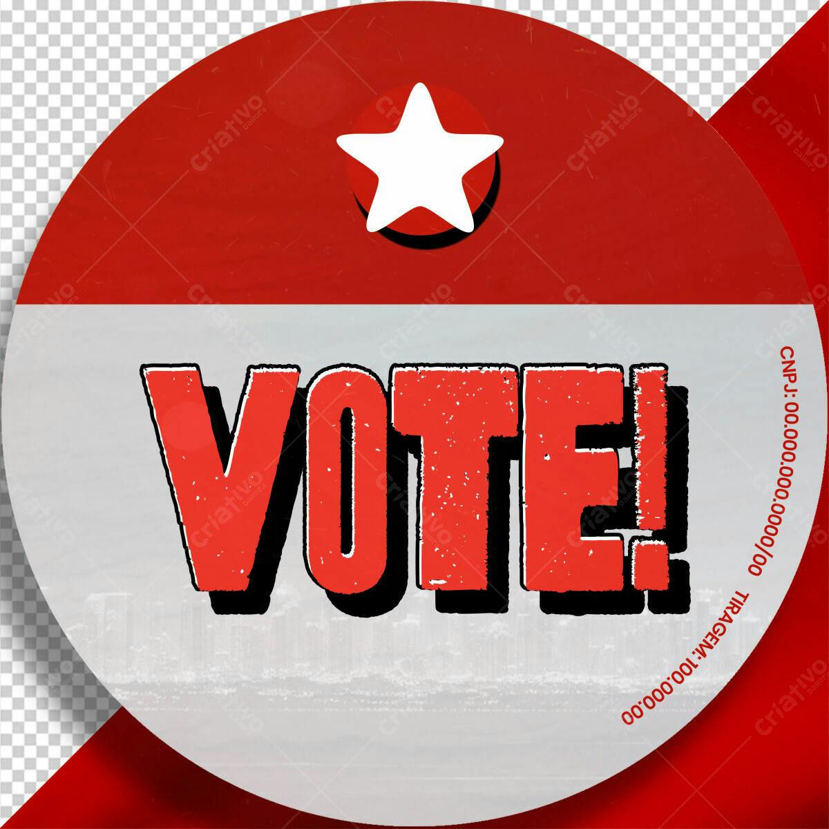 Botão de Votação PSD Editável